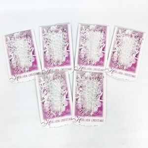 Clear Lucite Icicle Ornaments 36 Vintage 1994 Heirloom Christmas